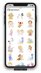 Baby Stickers & Emojis screenshot 6