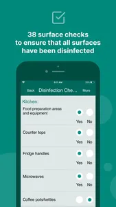 Disinfection Checklist COVID19 screenshot 1