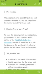 Learner Permit - VicRoads Lite screenshot 6