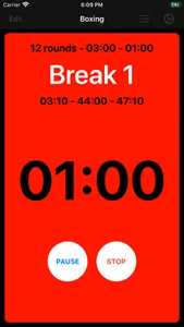 Gymborg Boxing Timer screenshot 1