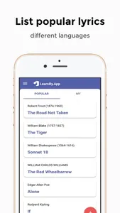 LearnBy heart poem or text screenshot 1