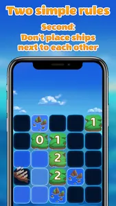 Islands and Ships logic puzzle screenshot 1