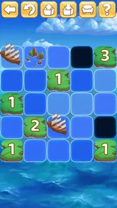 Islands and Ships logic puzzle screenshot 7