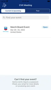 Chevron Events screenshot 1