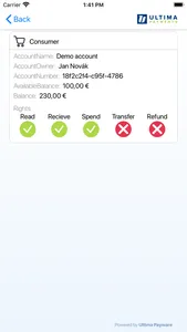 Ultima Payments CLS screenshot 3