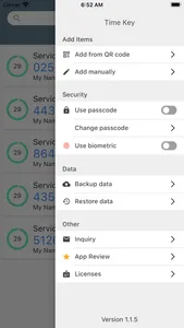 TimeKey - Authenticator screenshot 2