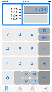 Time Calculator hh:mm screenshot 1