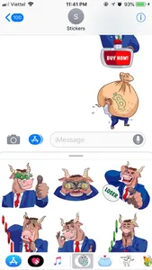 Rich Bull Emoji Stickers screenshot 1