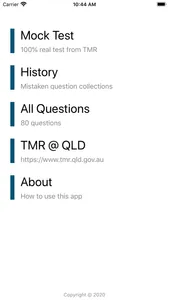 Driver licence test QLD Lite screenshot 0