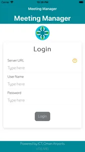 Meeting Manager- Oman Airports screenshot 0