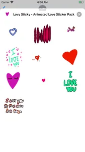 Lovy Sticky - Animated Love screenshot 0