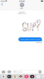 Excla Wordy Sticky - Animated screenshot 1