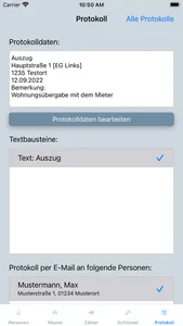 Protokoll Report screenshot 8
