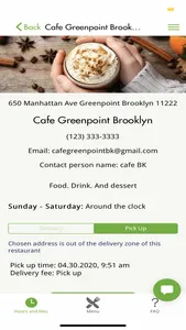 Cafe Greenpoint screenshot 1