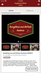 Youngblood and McPeak Auctions screenshot 2