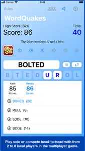 WordQuakes screenshot 2