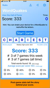 WordQuakes screenshot 3