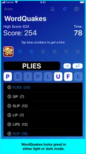 WordQuakes screenshot 6