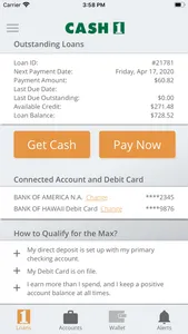 CASH 1 LOANS screenshot 3