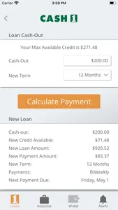 CASH 1 LOANS screenshot 4