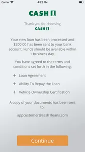 CASH 1 LOANS screenshot 5