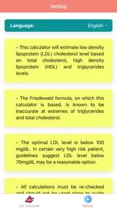 LDL Cholesterol Calculator Pro screenshot 1