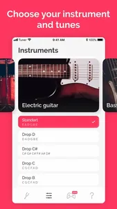 Tuner: guitar, ukulele, bass screenshot 1