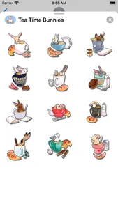 Tea Time Bunny Stickers screenshot 1