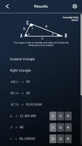 Triangle solver screenshot 2