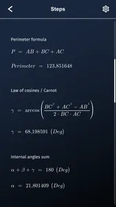 Triangle solver screenshot 3