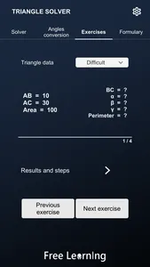 Triangle solver screenshot 5