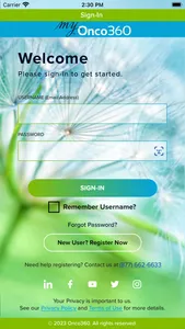 myOnco360 Patient App screenshot 0