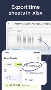 Hours Tracker: Work Timesheets screenshot 7