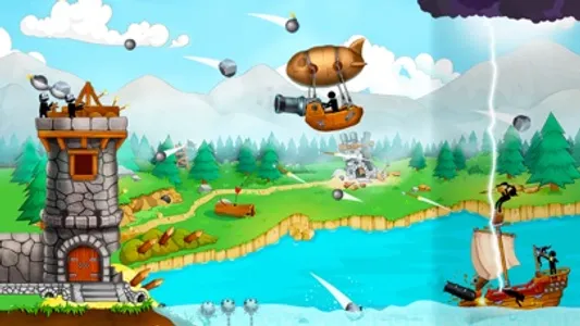 The Catapult: stick man game screenshot 2