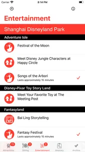 Theme Park Checklist: Shanghai screenshot 2