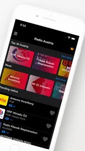 Austrian radio stations screenshot 1