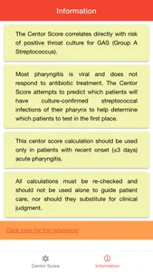 Centor Score for Sore Throat screenshot 2