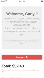 Consignor Login by Peeps screenshot 1