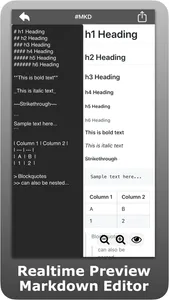 Markdown Editor - #MKD screenshot 0