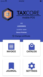 TaxCore POS screenshot 2