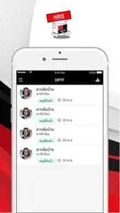 DPTF HRIS screenshot 2