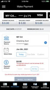 MyCU Cards screenshot 1