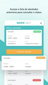 SafeCare Saúde screenshot 3