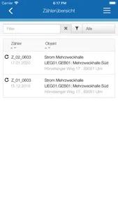Mobile Zählerstandserfassung screenshot 1