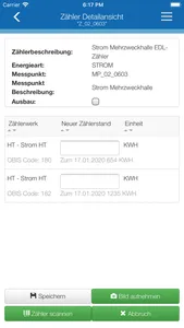 Mobile Zählerstandserfassung screenshot 2