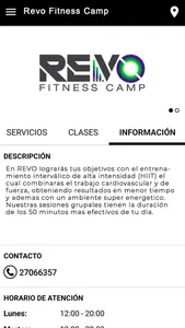 Revo Fitness Camp screenshot 2