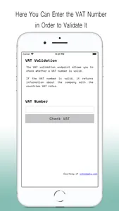 VAT Value Added Tax Validation screenshot 1