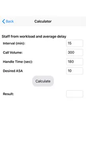 Call Center Calculators screenshot 2