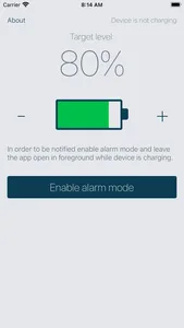 Battery Care Alarm screenshot 2