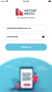 Aktivní město – voucher reader screenshot 0